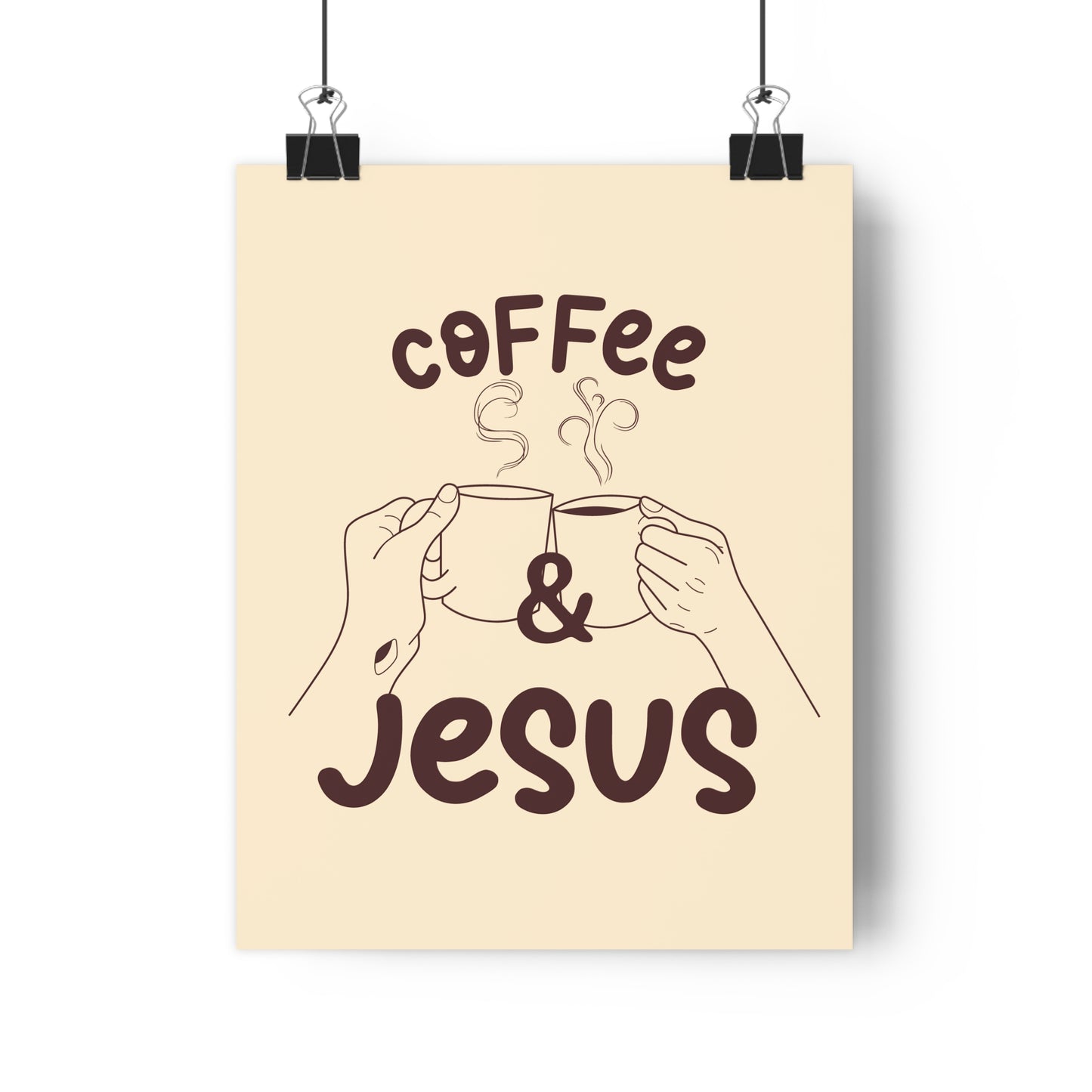 Coffee and Jesus - Brown