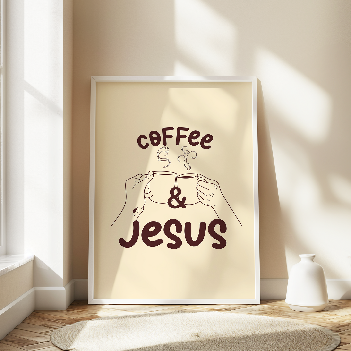 Coffee and Jesus - Brown