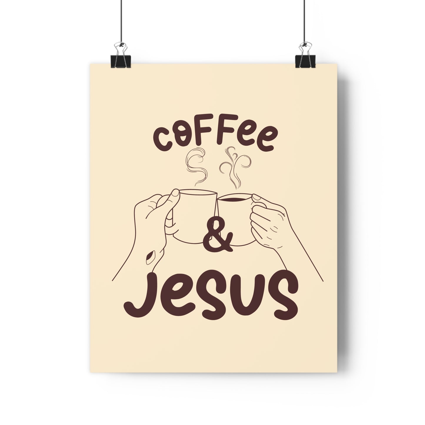 Coffee and Jesus - Brown